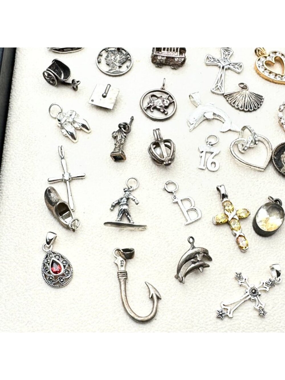 Sterling Silver Pendant Charm Lot 83 Grams Wear Scrap or Resell All XRF Tested - Picture 5 of 6
